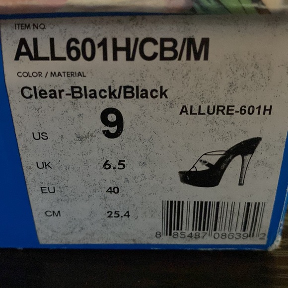 Black and clear Pleaser heels! - Picture 7 of 12